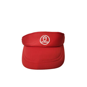 Nissin Cap Red Acorn Adjustable Plastic Buckle Breathable Men's Visor Hat